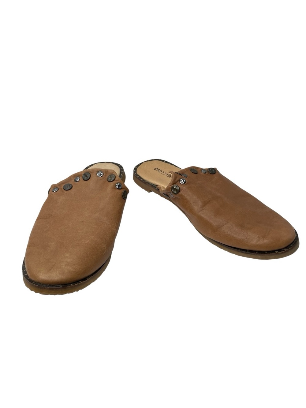 Musse & Cloud Women's Izzie Slip-On Leather Mules Brown Women’s Size 8 EUR 39